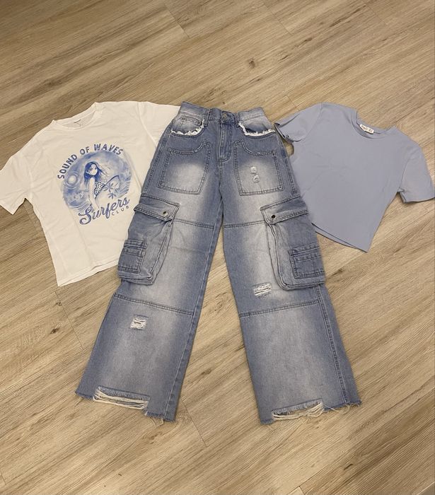Gloria Jeans джинсы и футболки размер 140-146