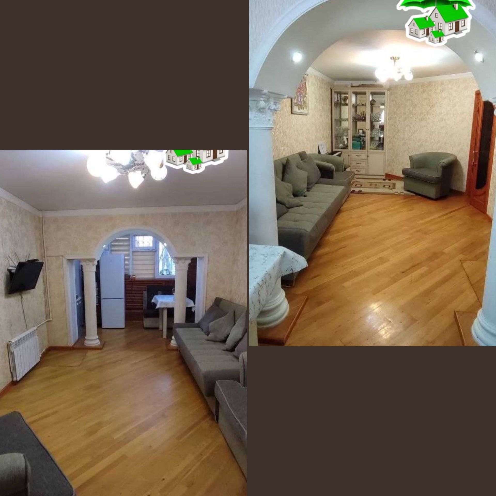 #БАЛКОН 2×6,Разделка,70м²,Чиланзар 9 Квартал,3\1\4,Продаётся Квартира
