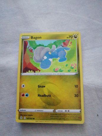 Bagon Pokemon Card