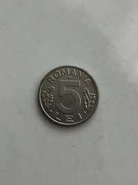 Moneda 5 lei 1995