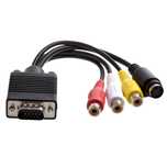 VGA адаптер для подключения телевизора по S-Video или RCA