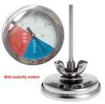 Termometru inox gratar afumatoare cuptor barbeque boiler fum 0 - 300gC
