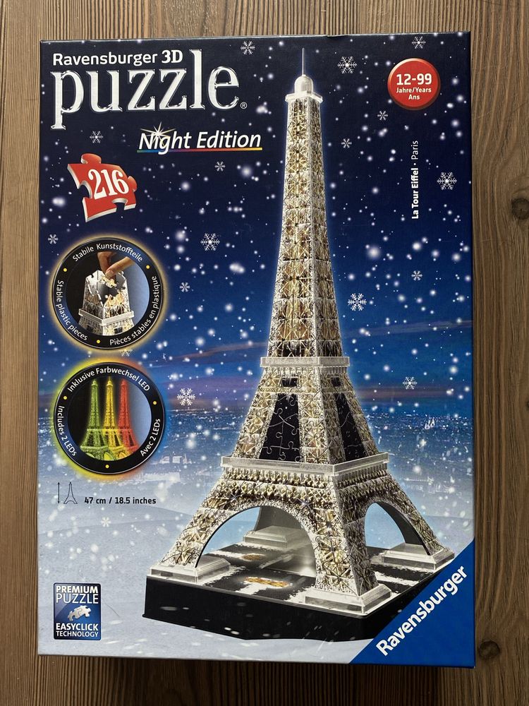 Ravensburger пъзел “ La Tour Eiffel “ night edition