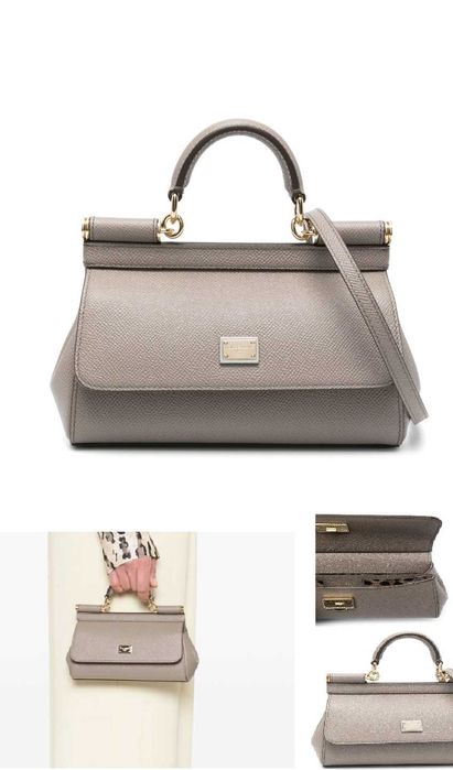 Dolce & Gabbana малка чанта Sicily от телешка кожа Dauphine