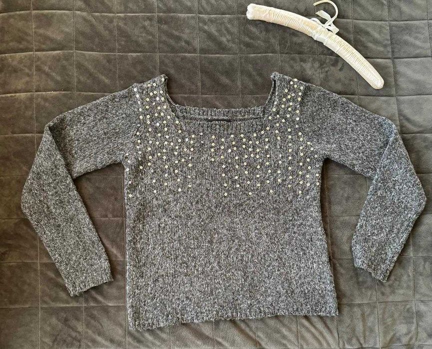 Pulover tricotat cu paiete KOTON marime XL