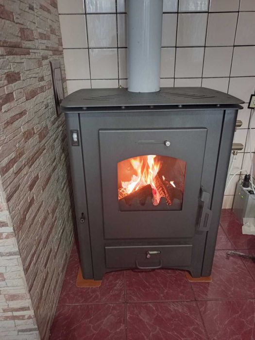 Камина с водна риза Blist B Max ER, Антрацит 24-26kW / Печка