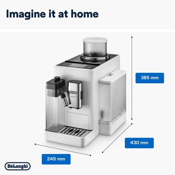 Кафеавтомат Delonghi Rivelia EXAM440.55.W 1450W Bean-to-Cup