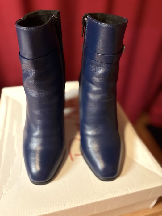 Ghete piele bleumarin mas 34