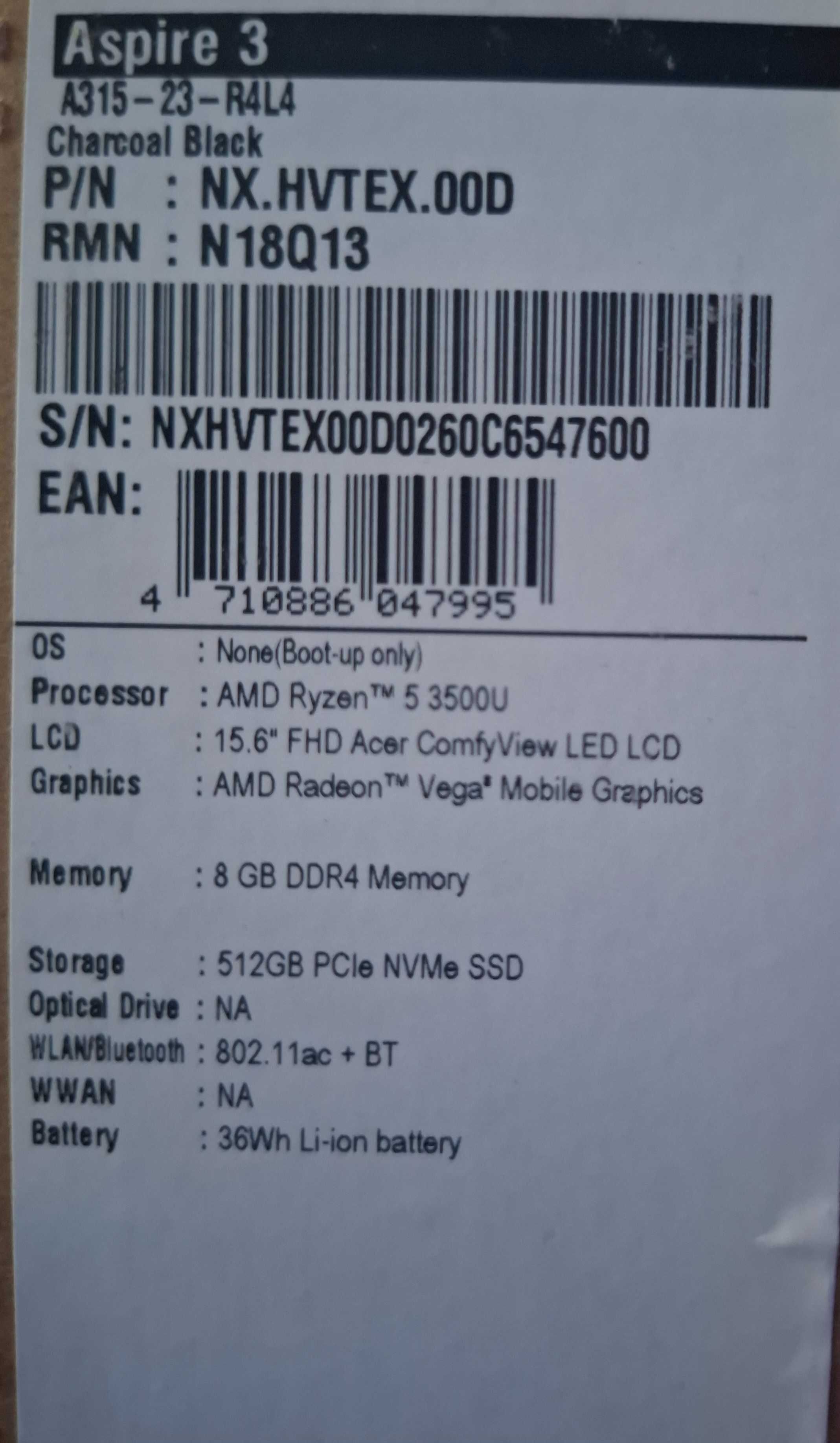 Laptop Acer Aspire 3