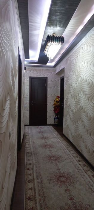 3 хонали Евроремонт уй 2 этажда (3/2/7)  Сотилади, Янгийул ш. Массив