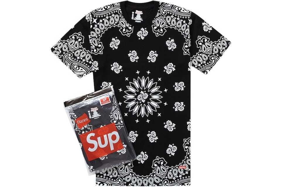 Supreme Hanes Bandana Tagless Tees (2 Pack) - L,XL Shoemag