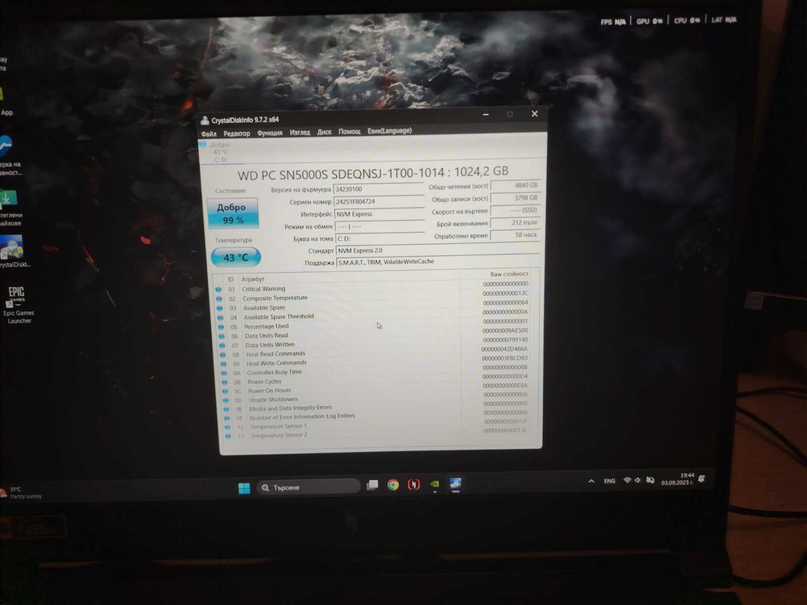 Геймърски лаптоп Acer Nitro V16 /ANV16-71/