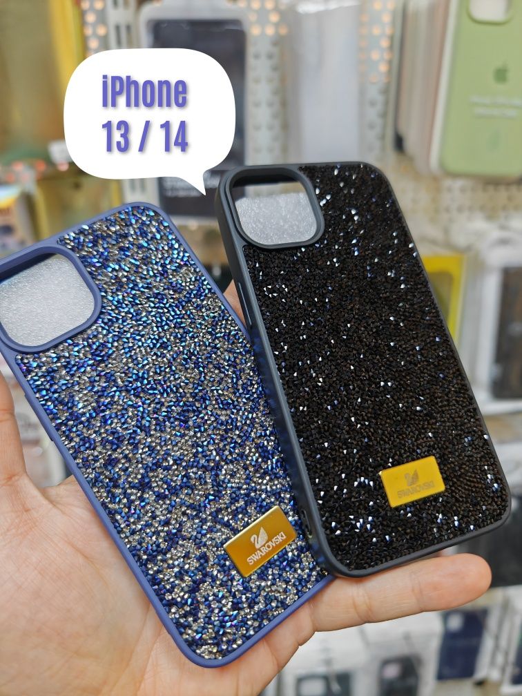 Удароустойчив кейс Swarovski за iPhone 13 Pro Max iPhone 13 14 15