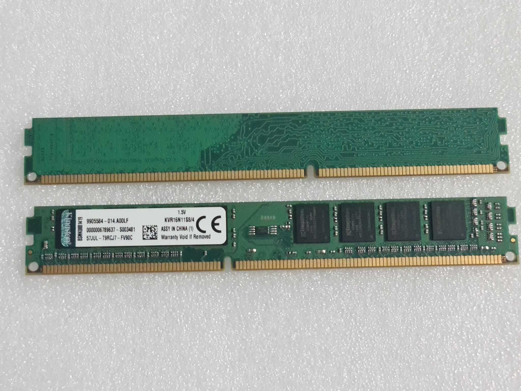 Memorie RAM desktop Kingston 4GB, DDR3, 1600MHz, Non-ECC, CL11, 1.5V