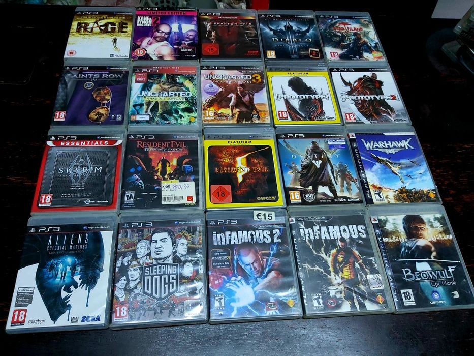 Red Dead Mafia2 Viking Hitman Metal Gear Last of Us AC Creed PS 3