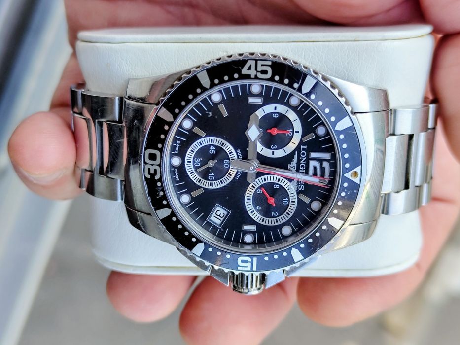 Ceas Longines HydroConquest original – cronograf, 41mm, 300m, Swiss Ma