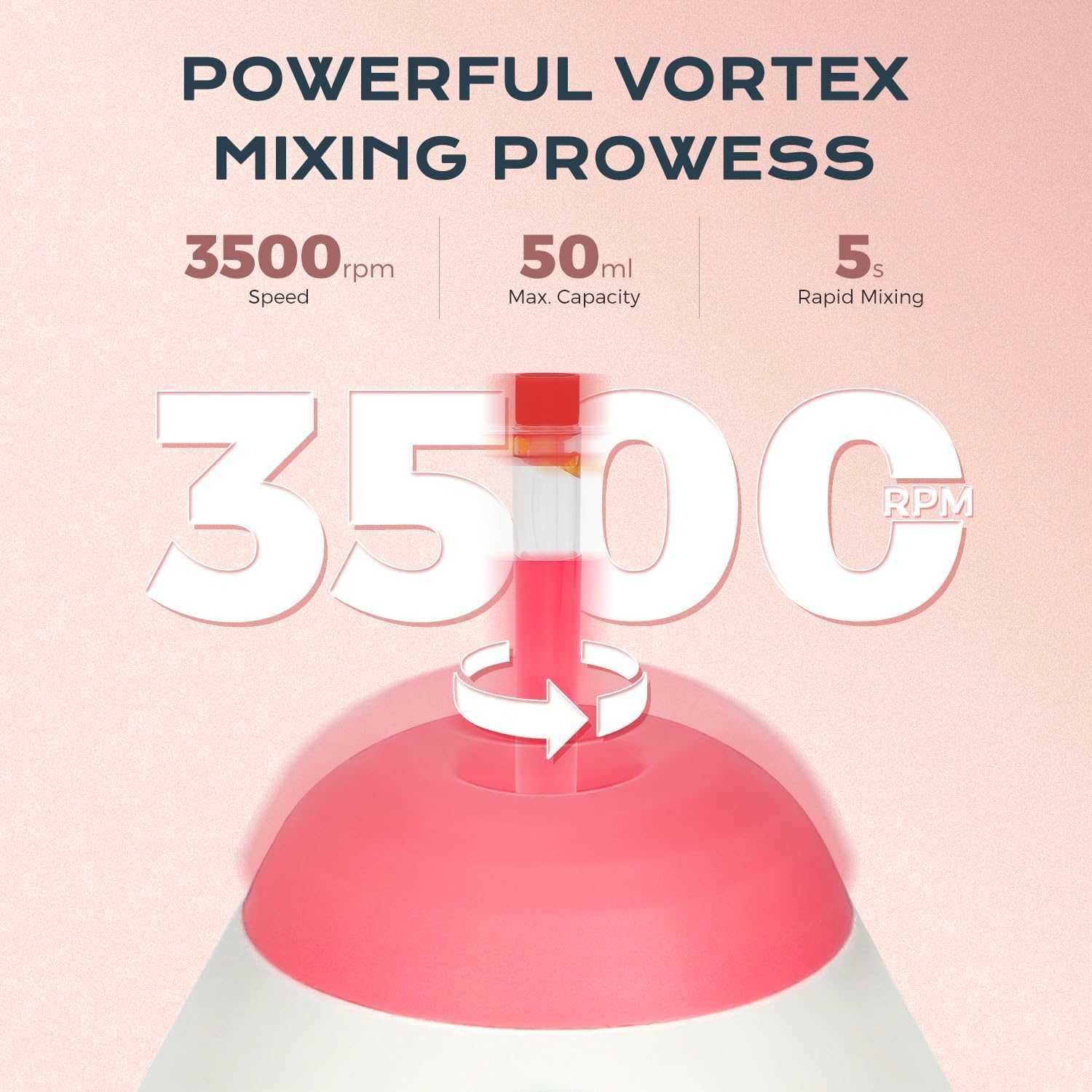 Лабораторен миксер Bonvoisin Mini Vortex 3500 об/мин, 50 мл