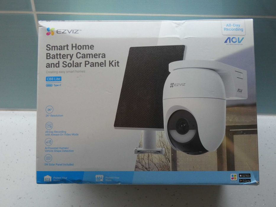 Ezviz 360° Външна WiFi 6 Автономна IP Камера с батерия, солар и AI