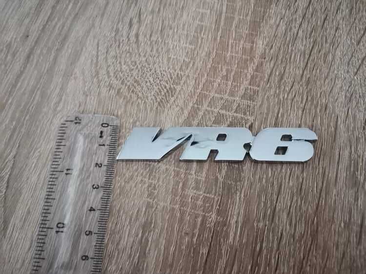 сребриста емблема VR6 за Volkswagen