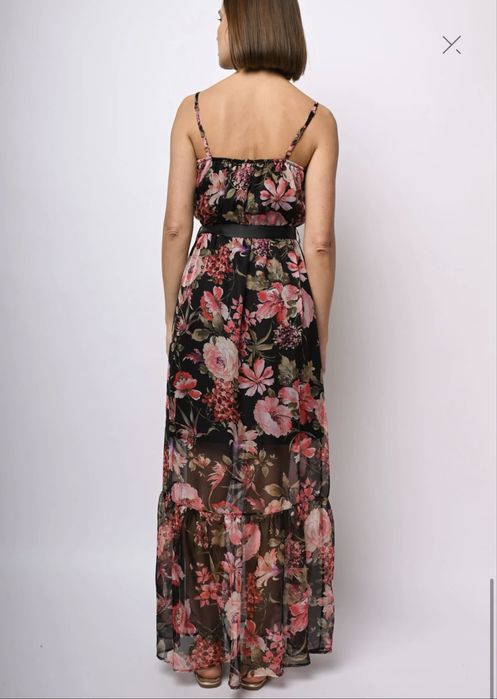 От Милано- Макси рокля от шифон, размер С