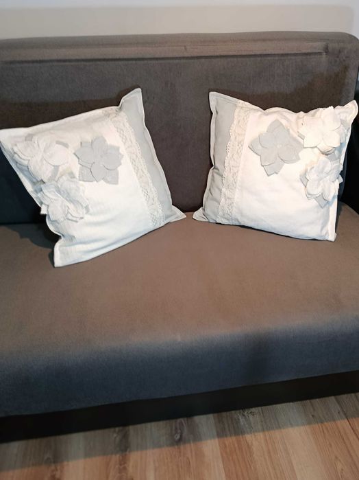 Set perne decorative alb/gri