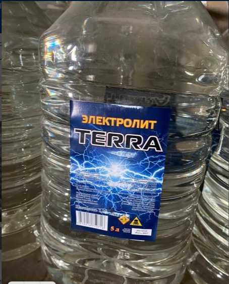 электролит Терра 5 л, плотность 1,28 оптом
