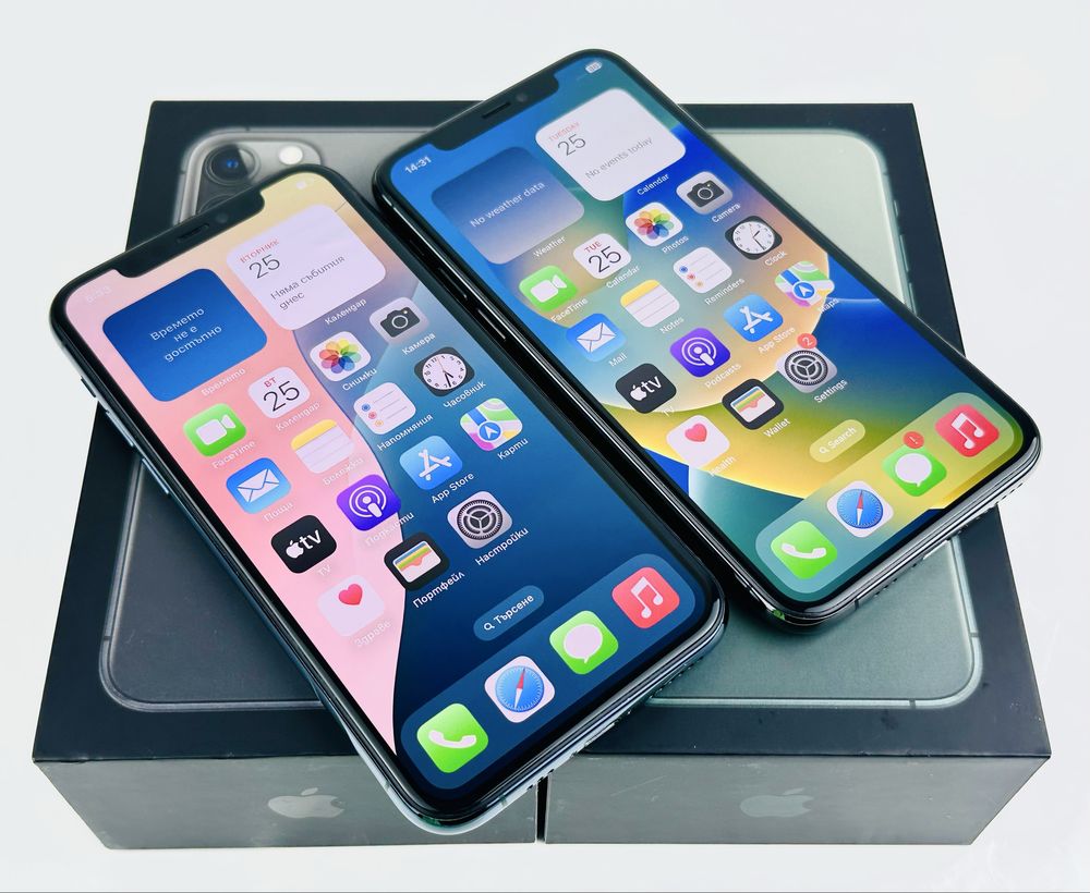 Apple iPhone 11 Pro 64GB Midnight Green / Gray 100% Battery! Гаранция!