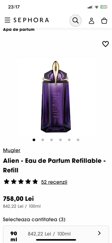 parfum alien mugler 90 ml de dama