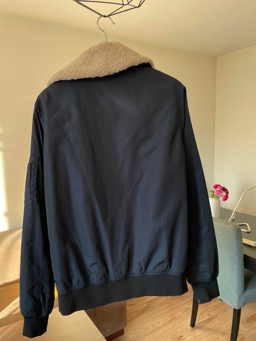 Тъмносиньо бомбър яке Zara