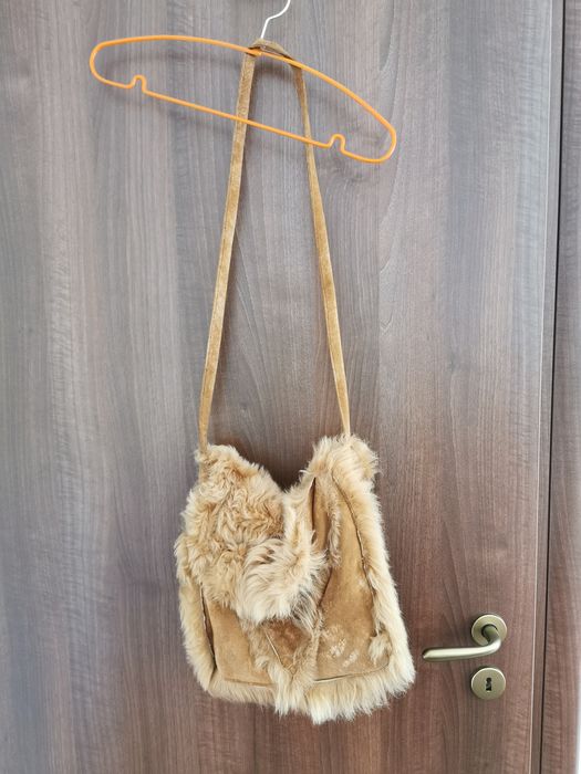 Geanta piele/blana naturala