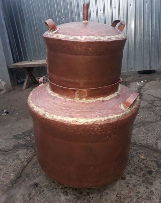 Vând cazan de tuica de 135litri cu fundul 4mm