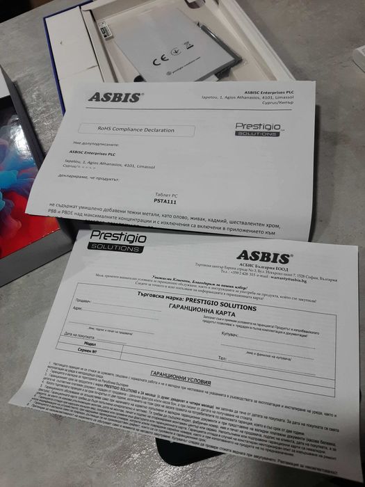 Нов Таблет Prestigio Light PSTA111 64/4 .Android 14. 8 inch
