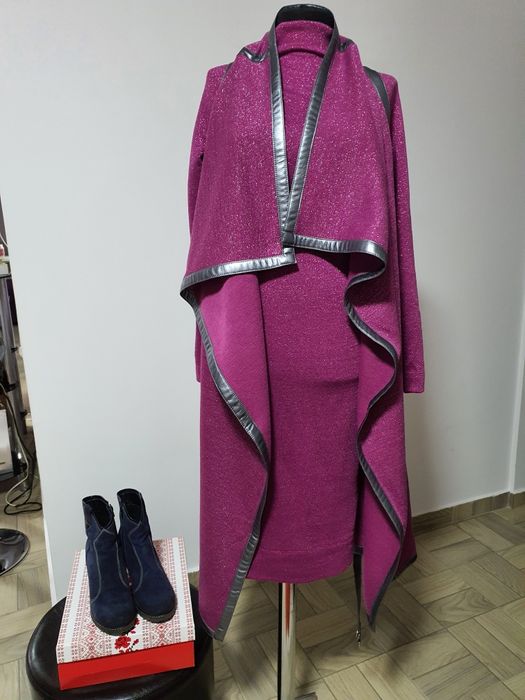 Cizme piele naturala întoarsă ceruita, toc comod