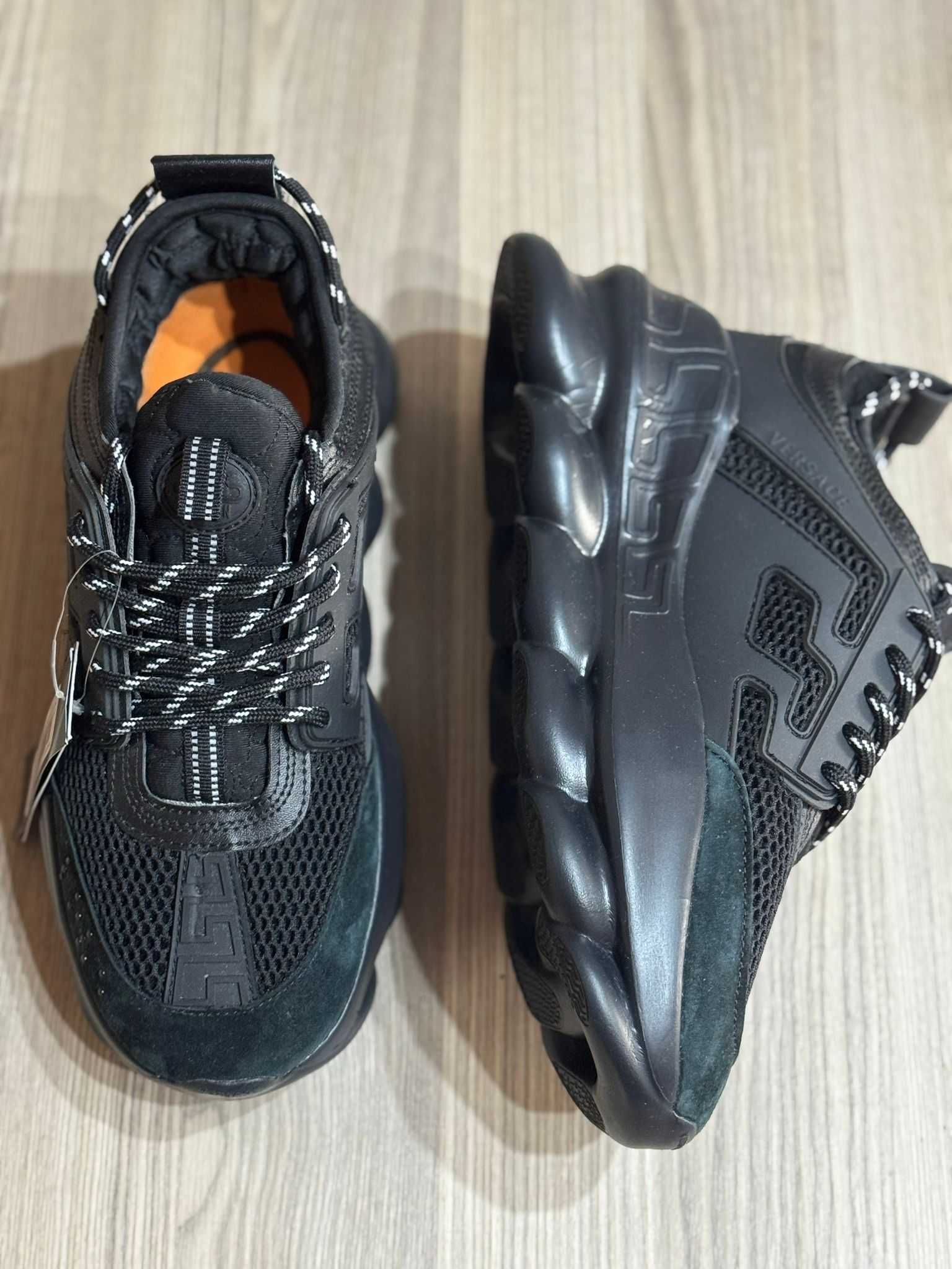 Adidasi Versace Chain Reaction Black
