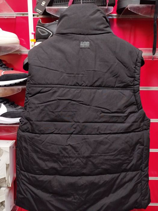 Водоустойчив елек G-Star Raw Foundation M нов мъжки черен грейка