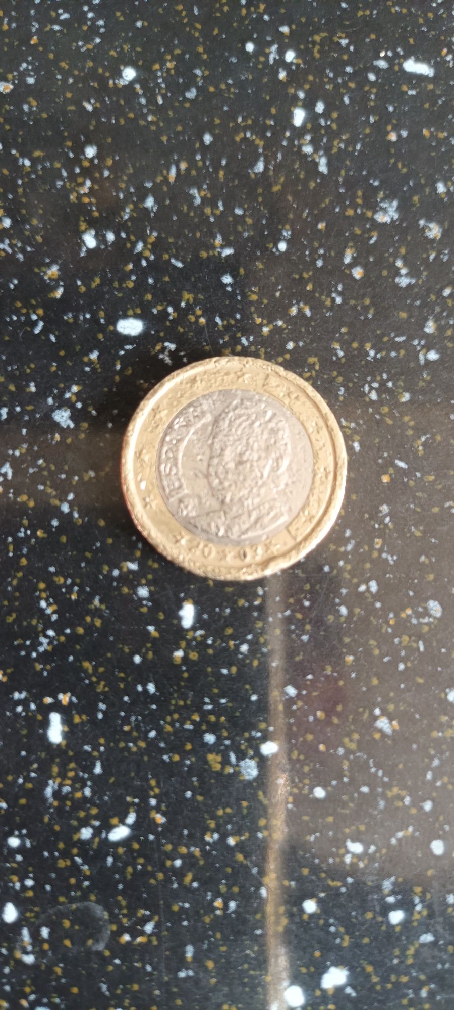Moneda 1 euro Espana eroare de presare unica
