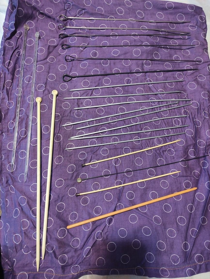 Спицы для вязания разные
