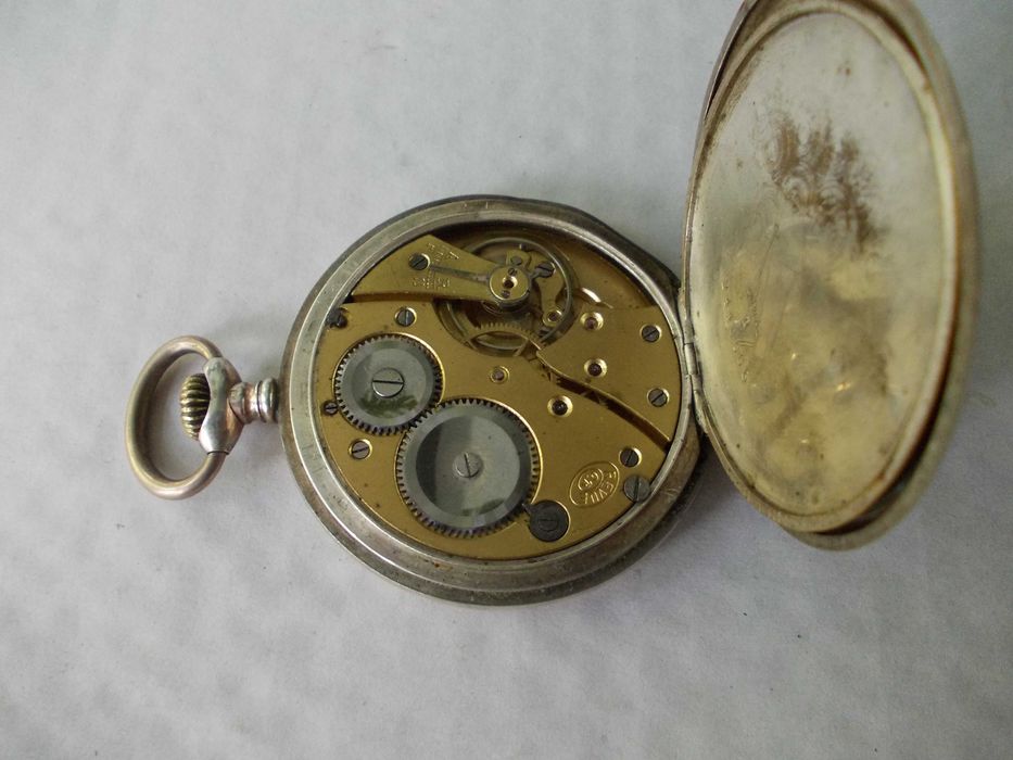 Ceas vechi de buzunar din argint Albert Esser AACHEN