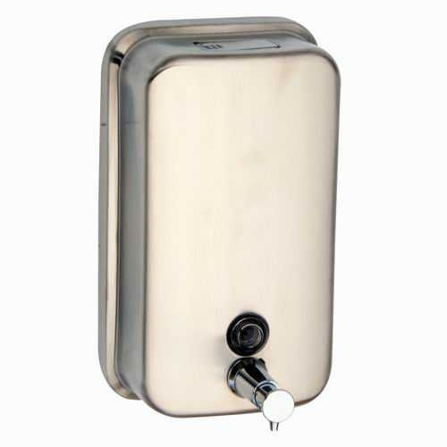Дозатор за течен сапун или дезинфектант, метален 1000 мл