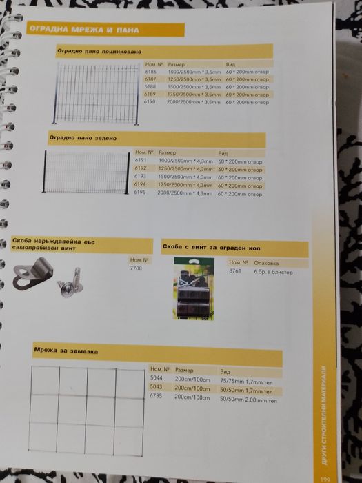 Оградна мрежа   от най твърдата тел поцинкована