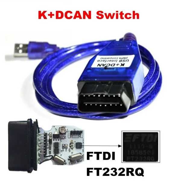 Diagnoza BMW K-DCAN INPA BLUE Cu Switch, Software Inclus ISTA+