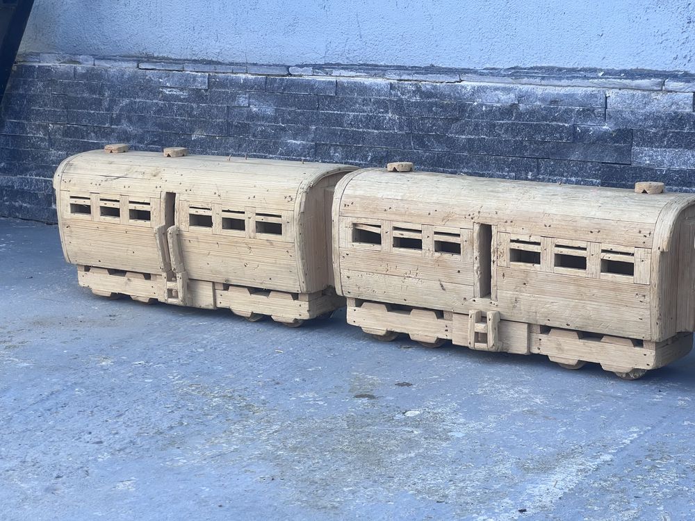 Tren lemn de balsa