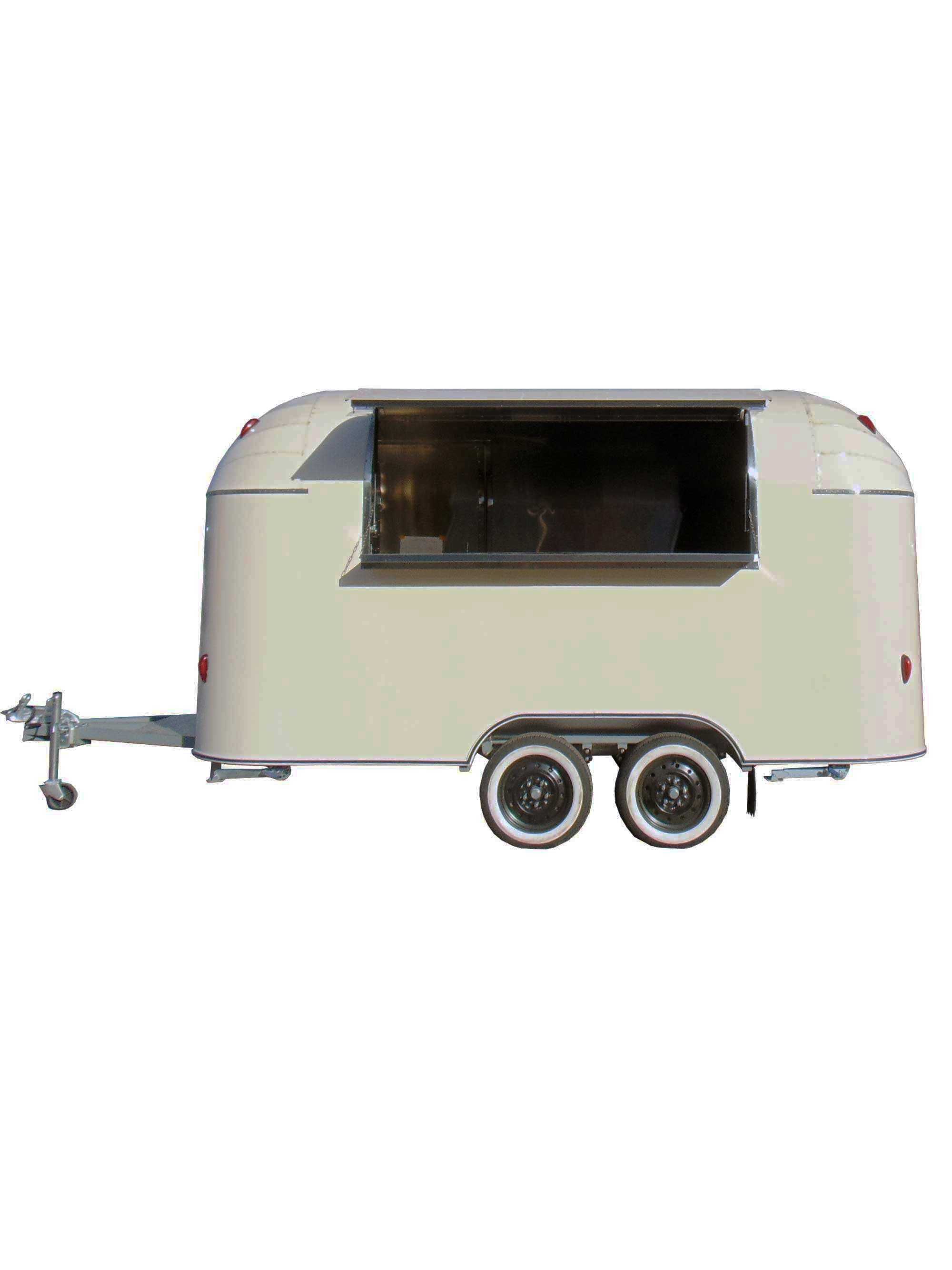 Rulota culoare crem  AIRSTREAM Food -Truck