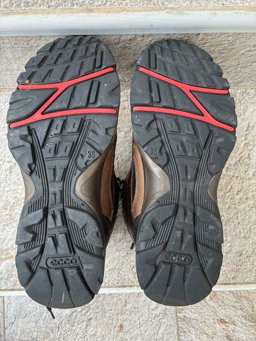 Обувки Ecco GoreTex Кожени 38 Туристически Свободен Стил