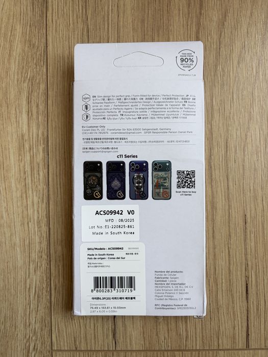 Spigen Liquid Air калъф за iPhone 17 Pro, черен