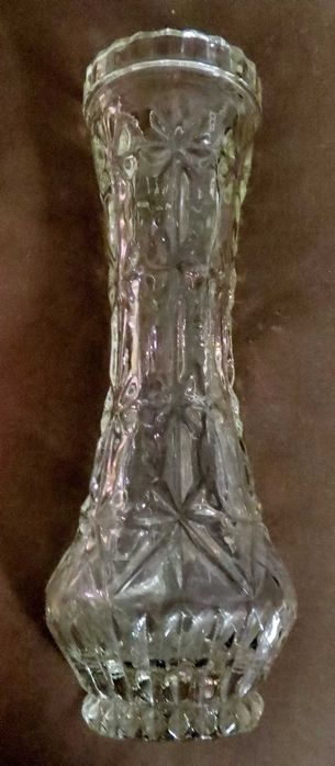 Ваза, прозрачна, кристална