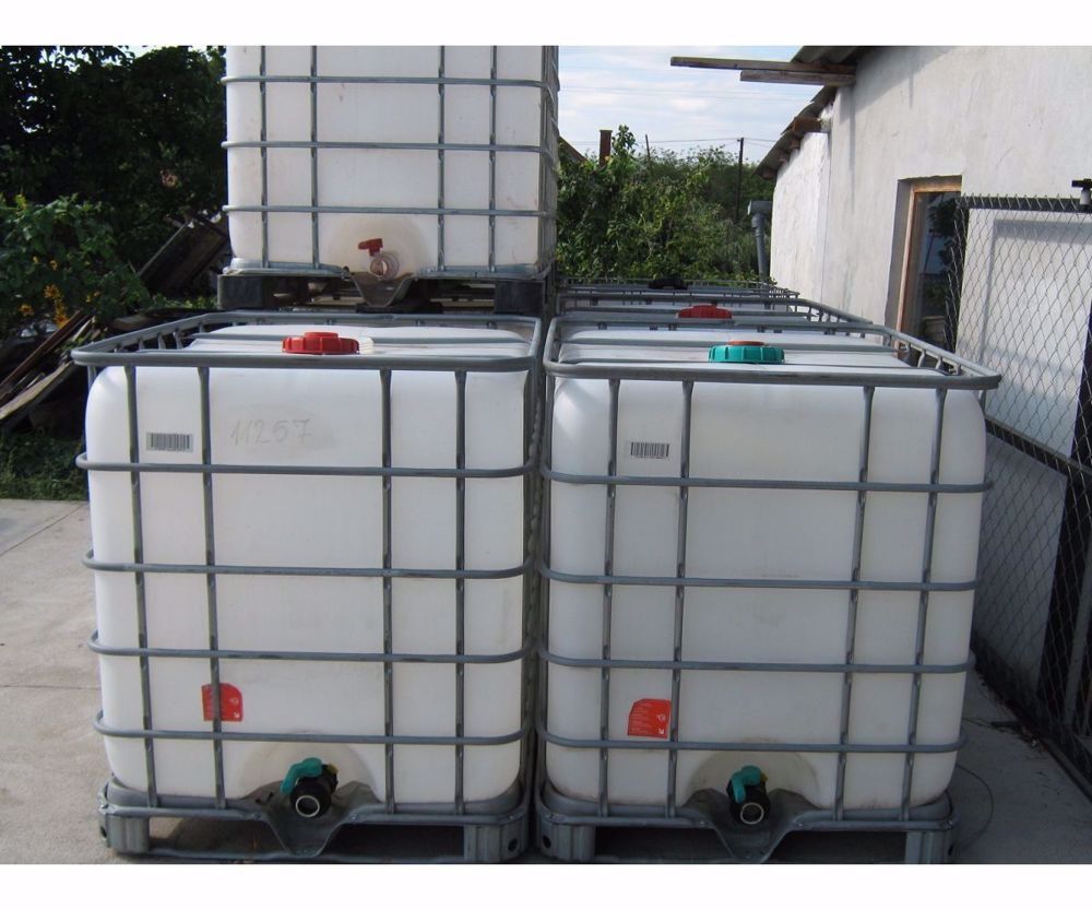 Bazin cub ibc 1000l,ca Nou curate,se ofera transport.