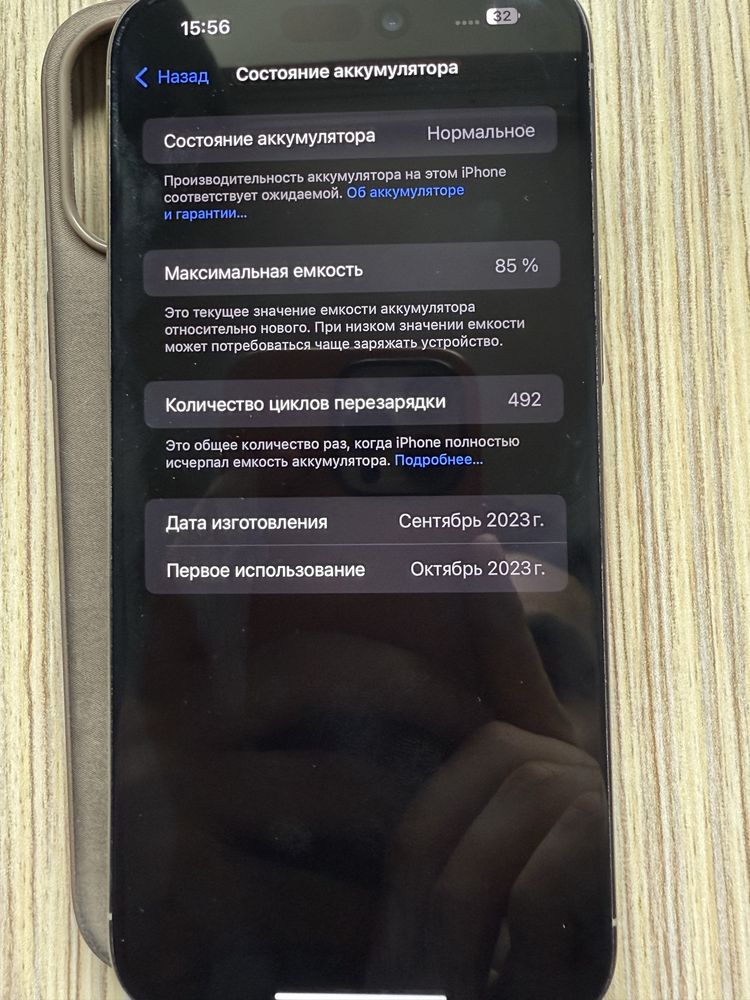 Продается Iphone 15 Pro MAX 256 gb titanium