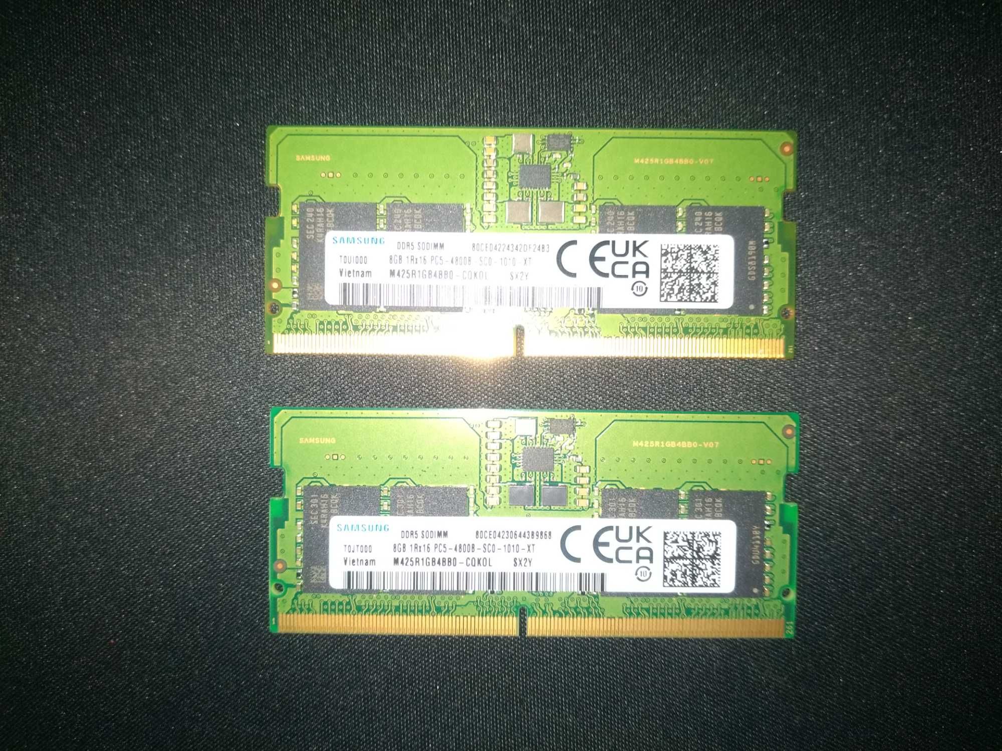 2 * 8GB RAM SODIMM DDR5 4800 MHz Samsung