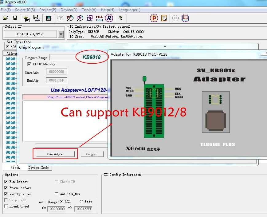 XGecu T48 Programmer плюс 22 адаптера